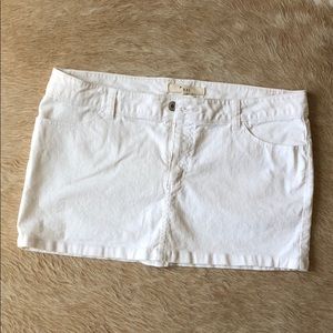 White Denim Mini Skirt - NWOT